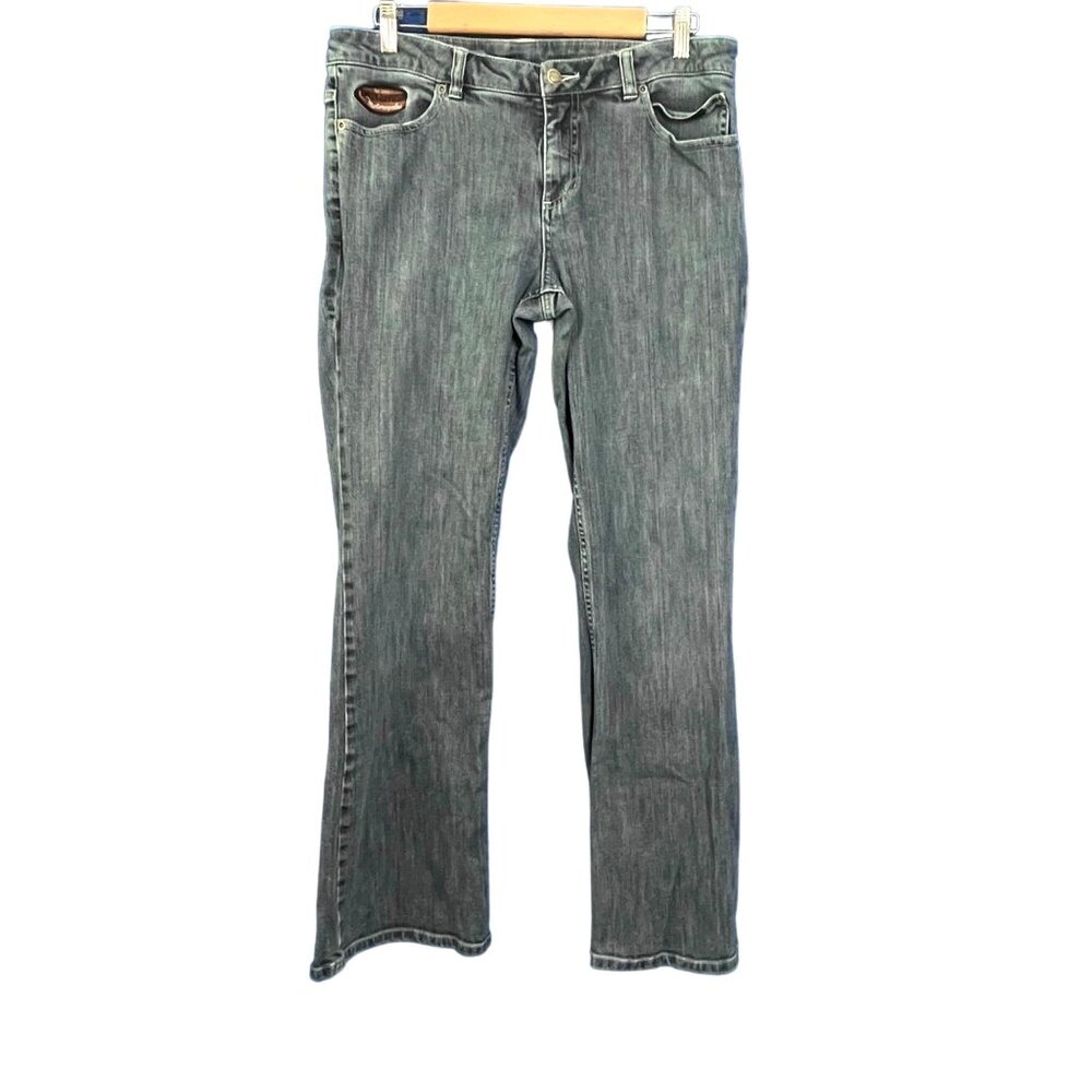 Harley Davidson Womens Denimโ Jeans Logo Embroider Boot Cut 99066 Size 12